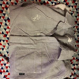 Diamond supply co half botton up sweater